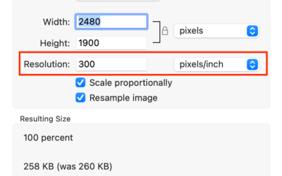Cara Mengecek DPI Gambar di macOS